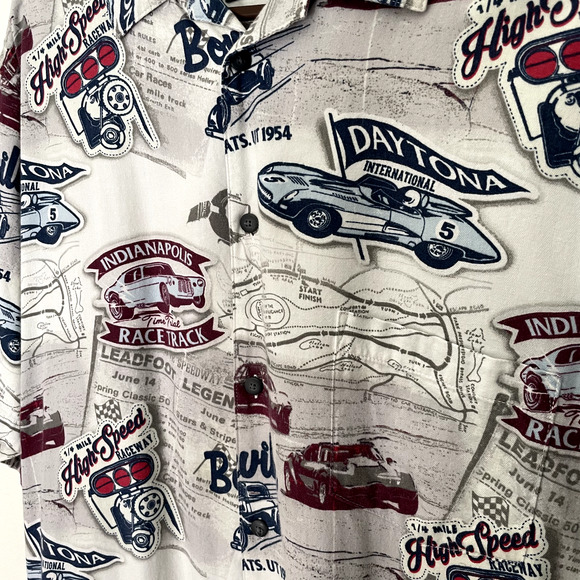 Newport Blue Polo Shirt Mens X-Large GM Daytona Int. Indianapolis Short Sleeve - Picture 2 of 6